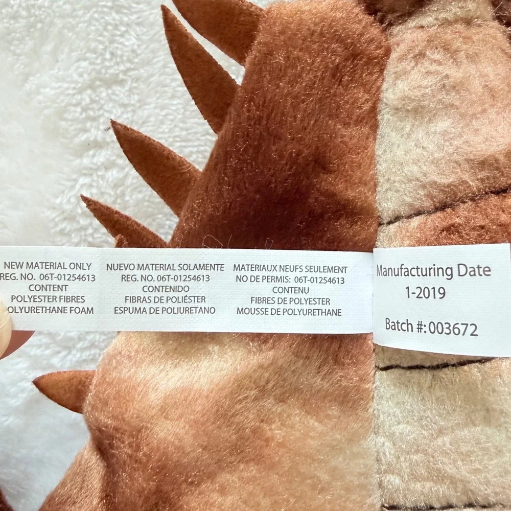 The Petting Zoo Horseshoe Crab Plush Kids Brown Sea Creature New